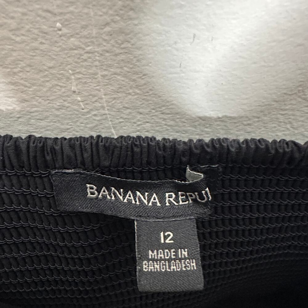 BANANA REPUBLIC Isa Strappy Empire Cotton Maxi Dress Black Sz 12 $168 {MM8} - Picture 6 of 8